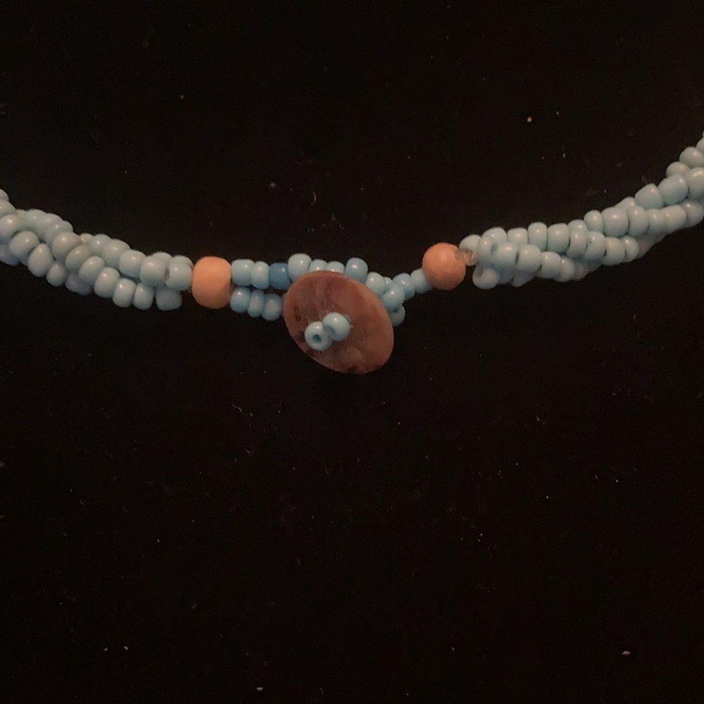 Beaded Shell Pendant - Picture 3 of 4